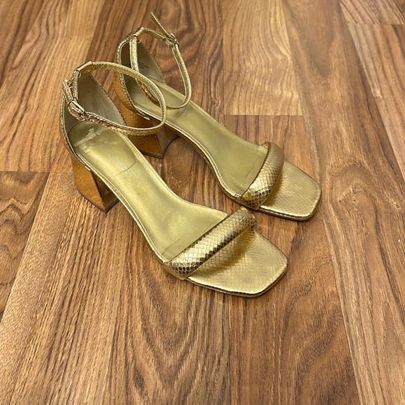 Nine West Gold Sandals - Picture 2 of 3